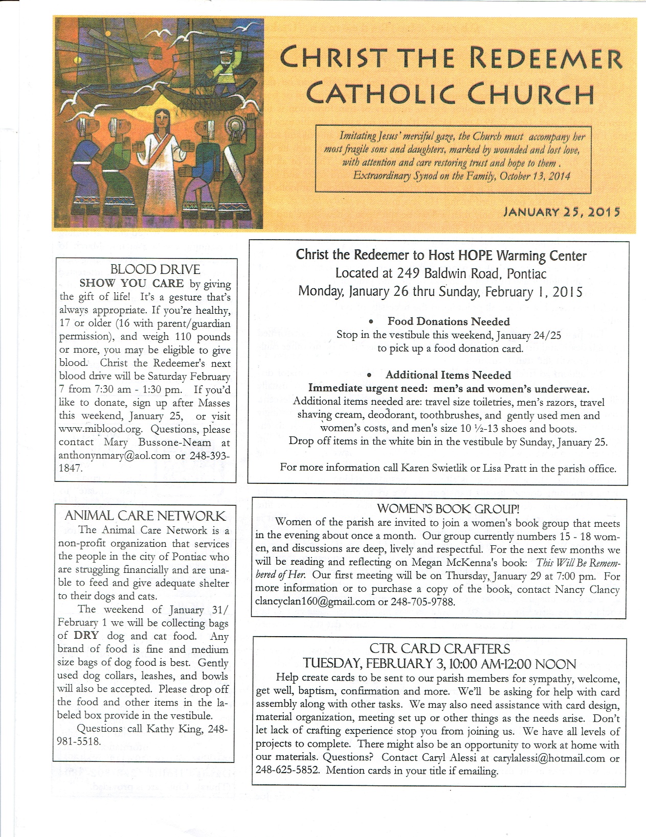 CHRIST THE REDEEMER CATHOLIC CHURCH FUNDRAISER 2015-0